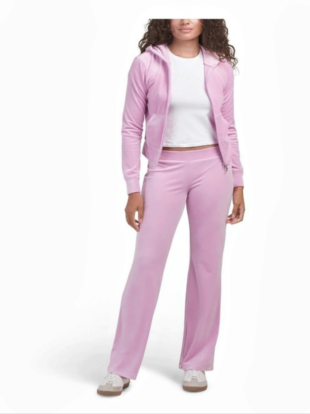 💕▪️Juicy Couture ▪️Floral Bloom 2pc Core Velour Hoodie And Pants Set Sz M L Xl